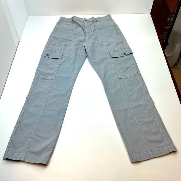 Madewell Garment-Dyed Solstice '90s Straight Cargo Pant Women Size 29 Grey Gray - Picture 2 of 15